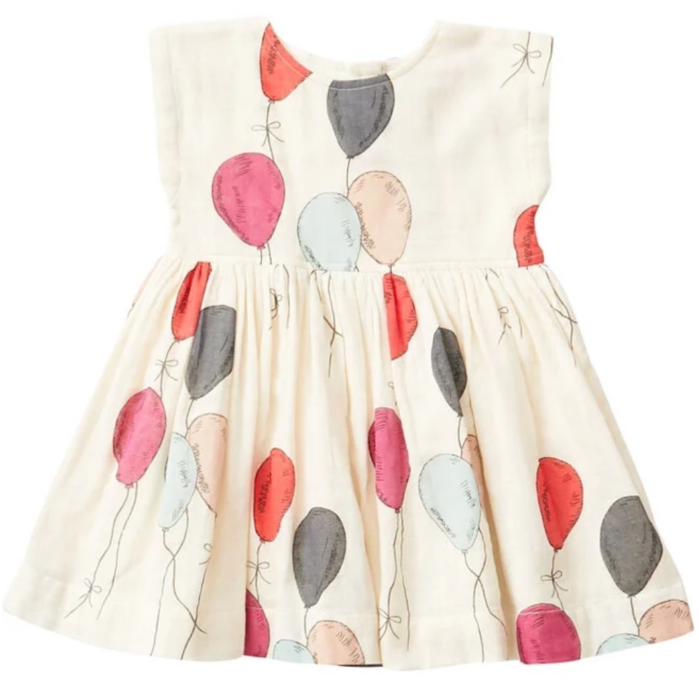 NWT PINK CHICKEN Adeline Dress Balloons 3T 🐓🎈🎈🎈